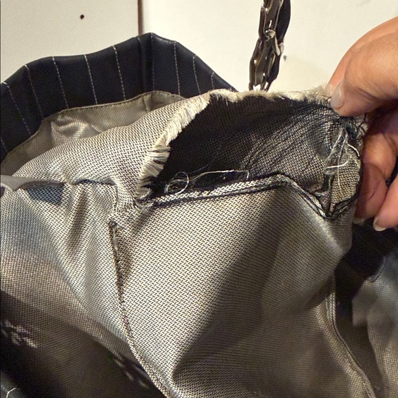 CHANEL Black Leather Tote with Chain Straps - Picture 10 of 10